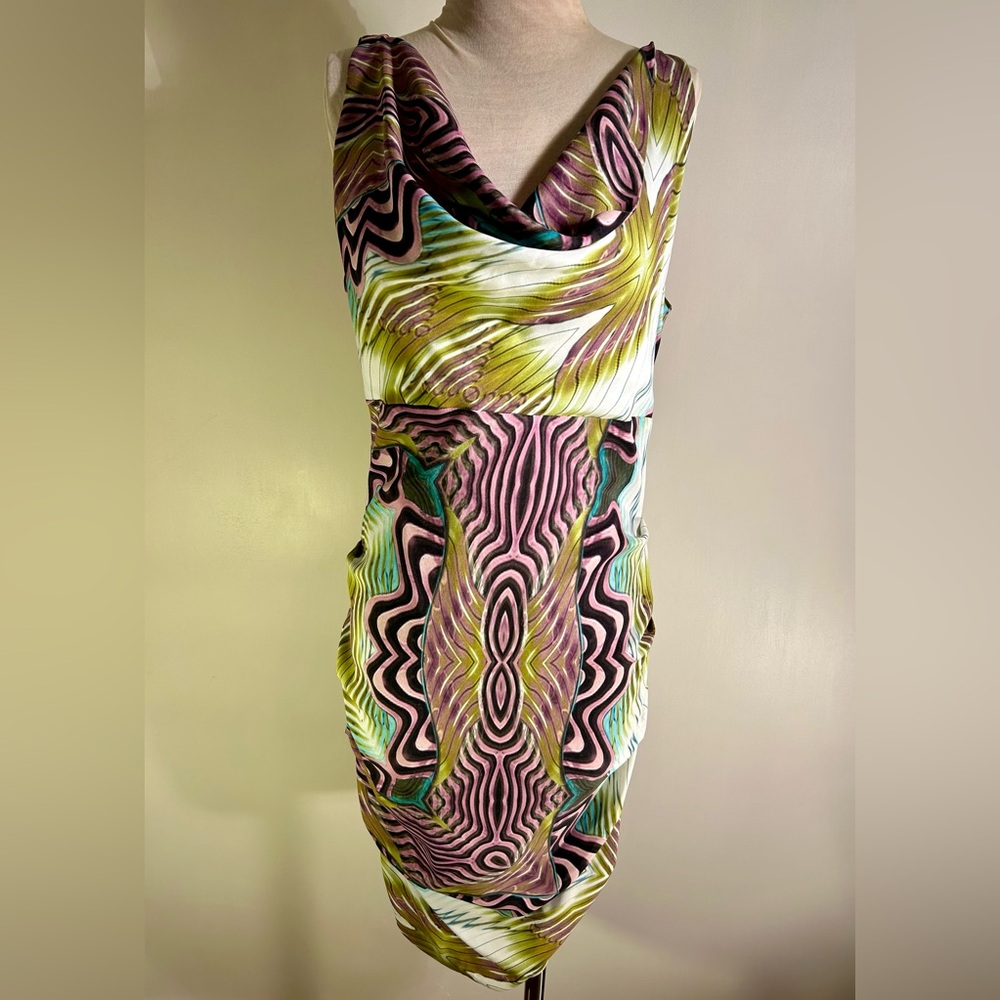Nicole Miller Sleeveless Silk Dress